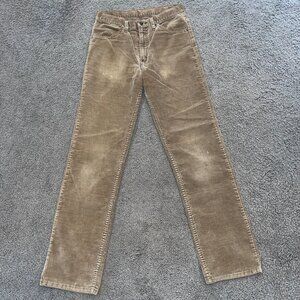Vintage 1070's Levi's 519 Brown Corduroy Jeans - 31 X 32 - Made in USA - VGUC